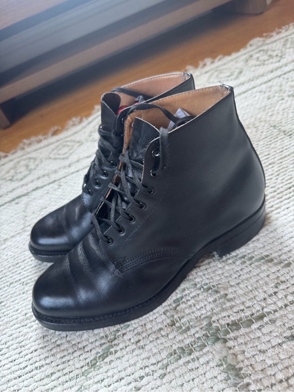 Biltrite Canadian Military Leather Parade Boots Ankle Marching Black size 8
